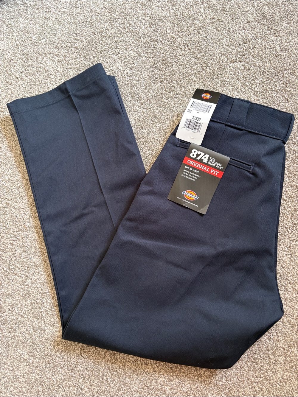 NWT Dickies 874 Original Fit Men’s Work Pants Chinos - Navy 33X30